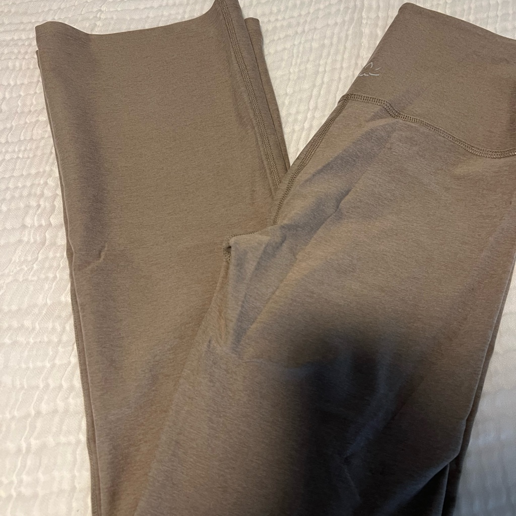 Beyond Yoga Taupe Flare Leggings